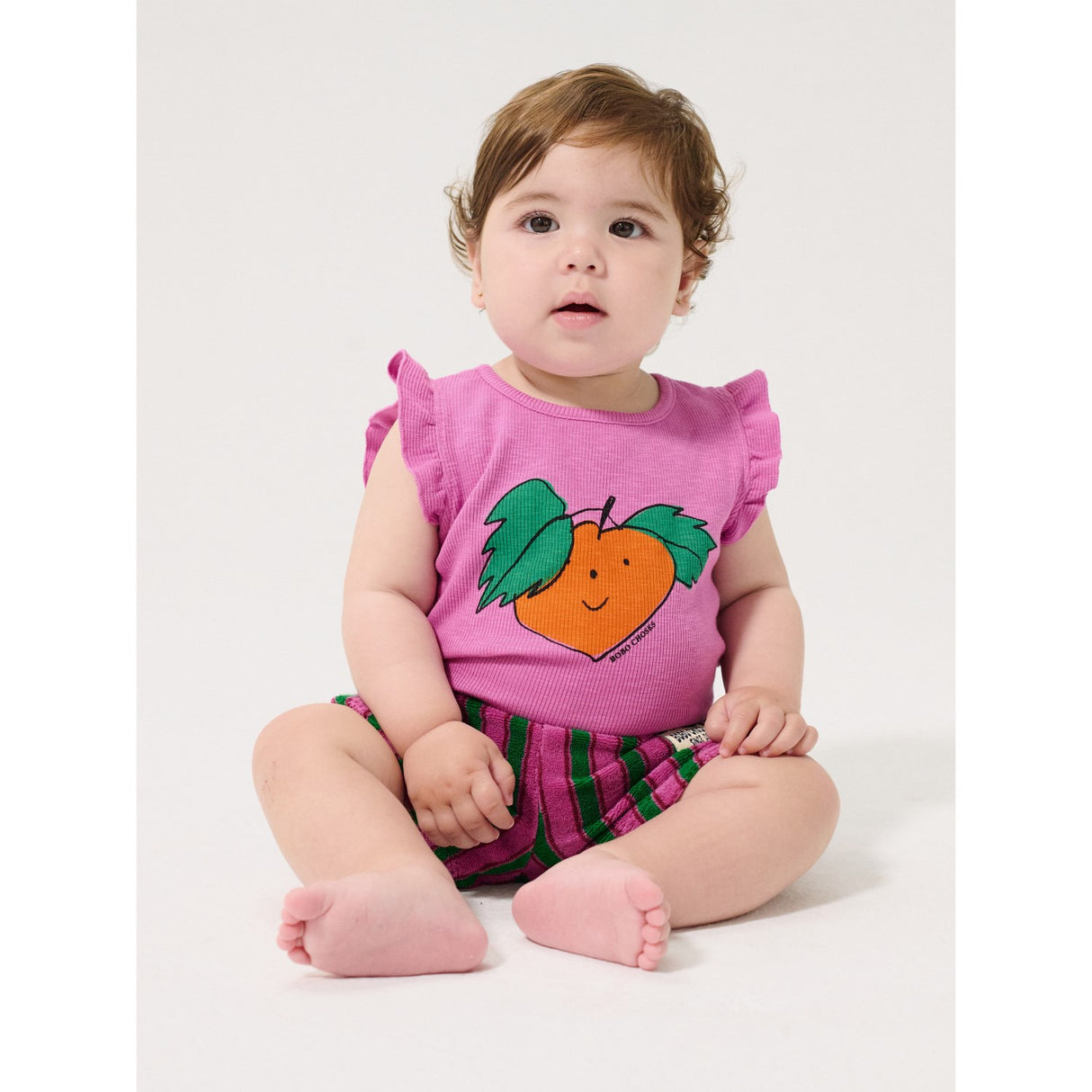 Bobo Choses Multicolor Striped Terry Cloth Shorts