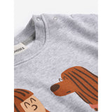Bobo Choses Heather Grey Friends In A Pickle Collegegenser