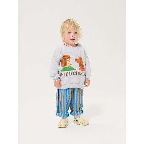 Bobo Choses Heather Grey Friends In A Pickle Collegegenser