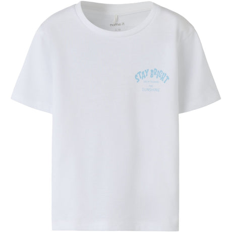 Name It Bright White Nmffilina Ss Nreg Topp