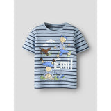 Name It Blue Fog Nmmmiall Emil Ss Nreg Topp Box Sky