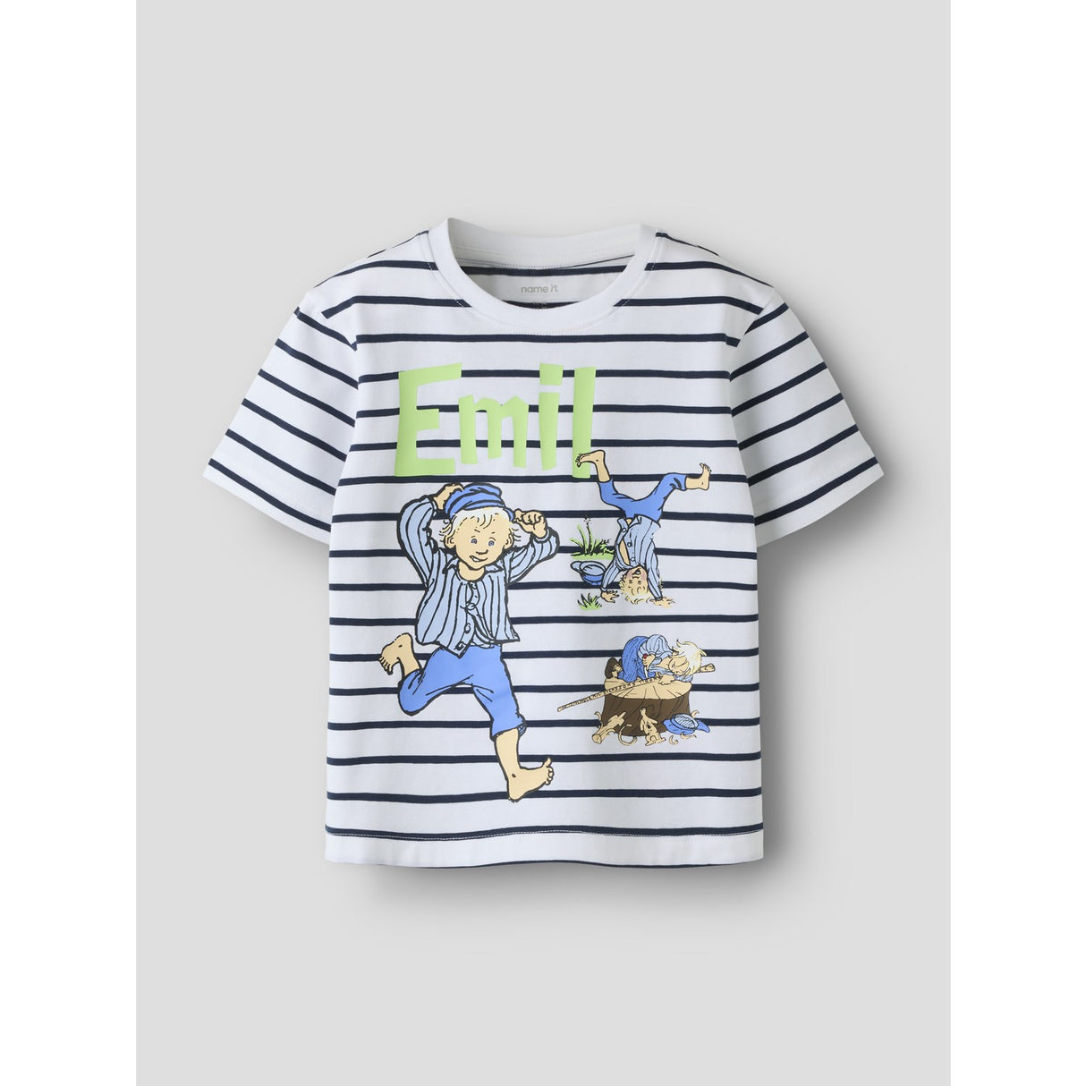 Name It Bright White Nmmmiall Emil Ss Nreg Topp Box Sky