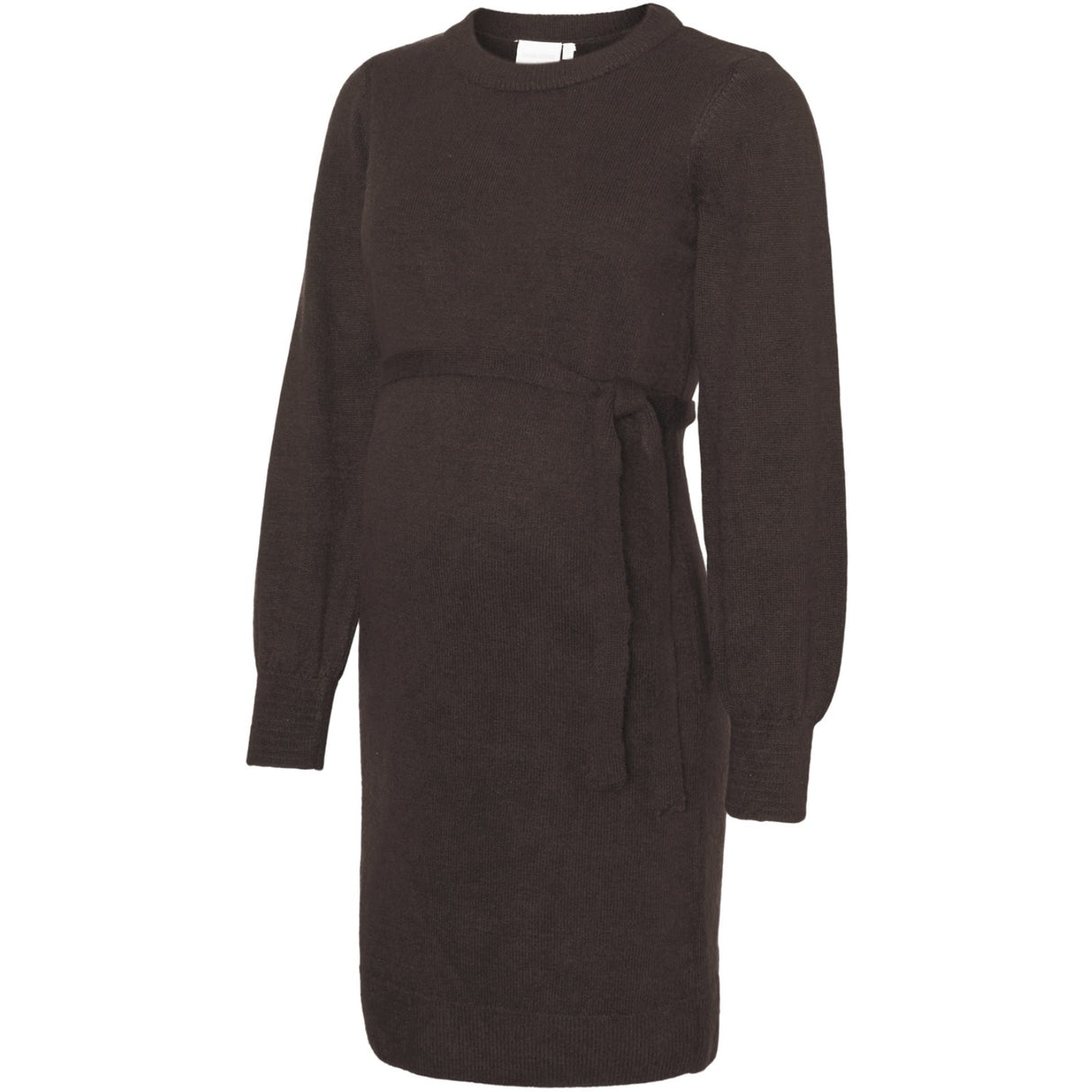 Mama;licious Hot Fudge Melange Mlnewanne L/S Abk Strikk Kjole A. Noos