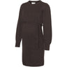 Mama;licious Hot Fudge Melange Mlnewanne L/S Abk Strikk Kjole A. Noos