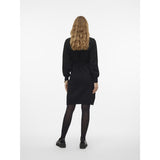 Mama;licious Black Mlnewanne L/S Abk Strikk Kjole A. Noos