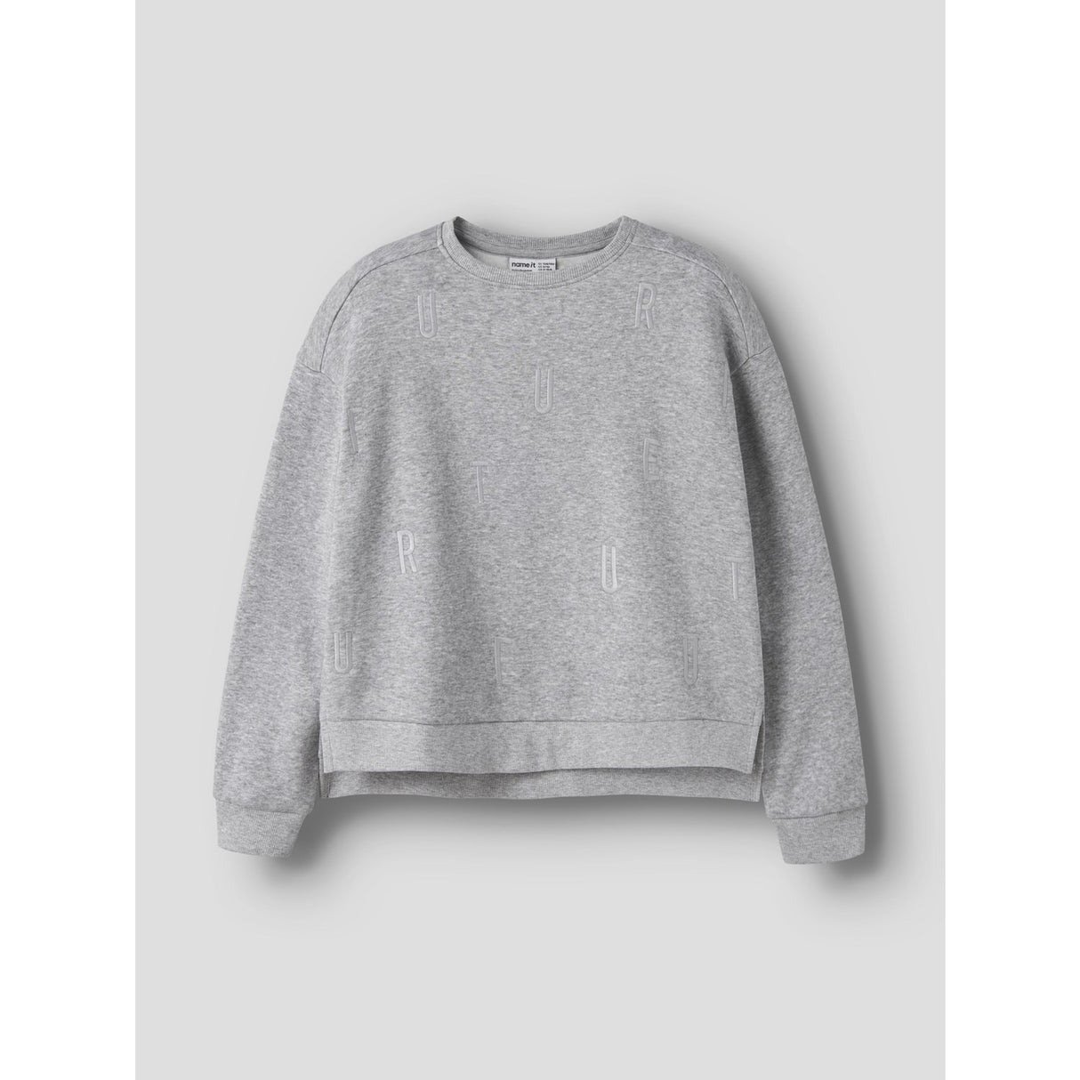 Name It Light Grey Melange Nkfnillina Ls Rlx Swe Bru Pb