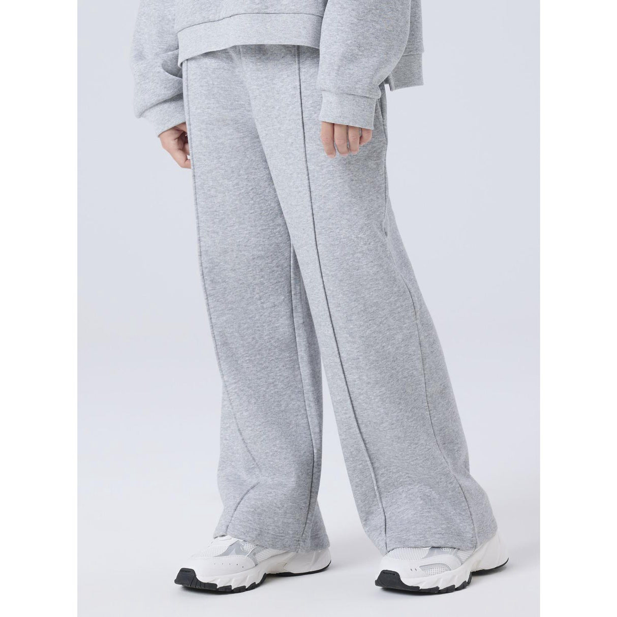 Name It Light Grey Melange Nkfnillina Wide Swe Bukser Bru Pb