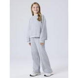 Name It Light Grey Melange Nkfnillina Wide Swe Bukser Bru Pb