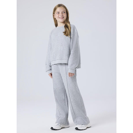 Name It Light Grey Melange Nkfnillina Wide Swe Bukser Bru Pb