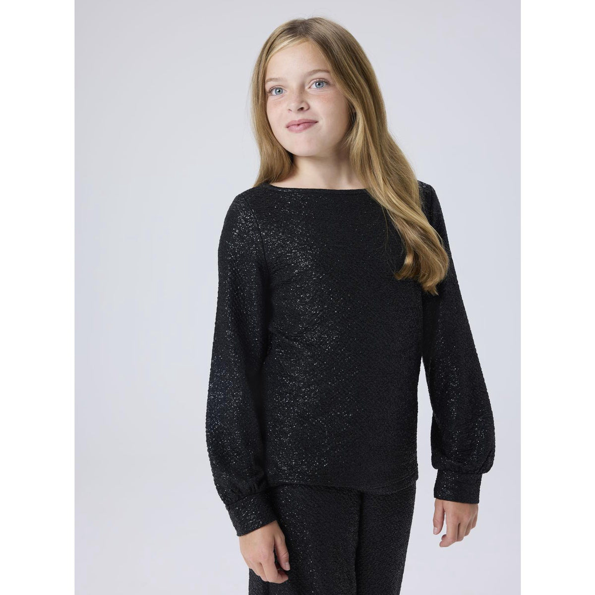 Name It Black Nkfrisine Ls Topp Pb