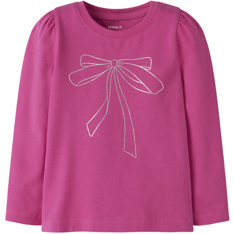 Name It Pink Yarrow Nmfrilina Ls Topp Pb