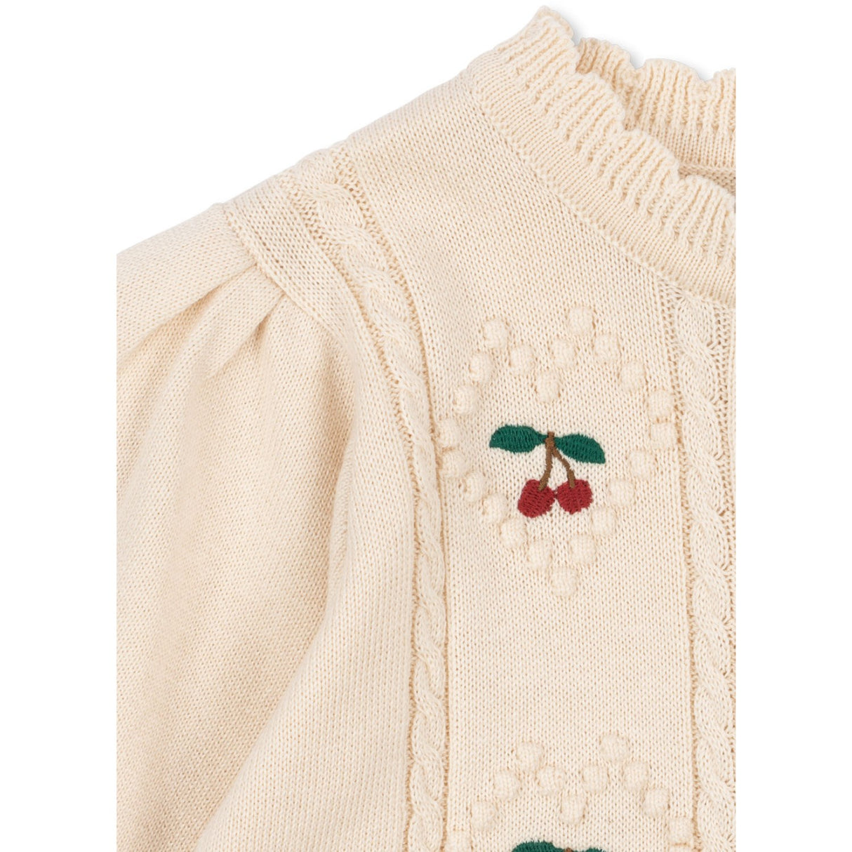 Konges Sløjd Pearled Ivory Soleil Cardigan Gots