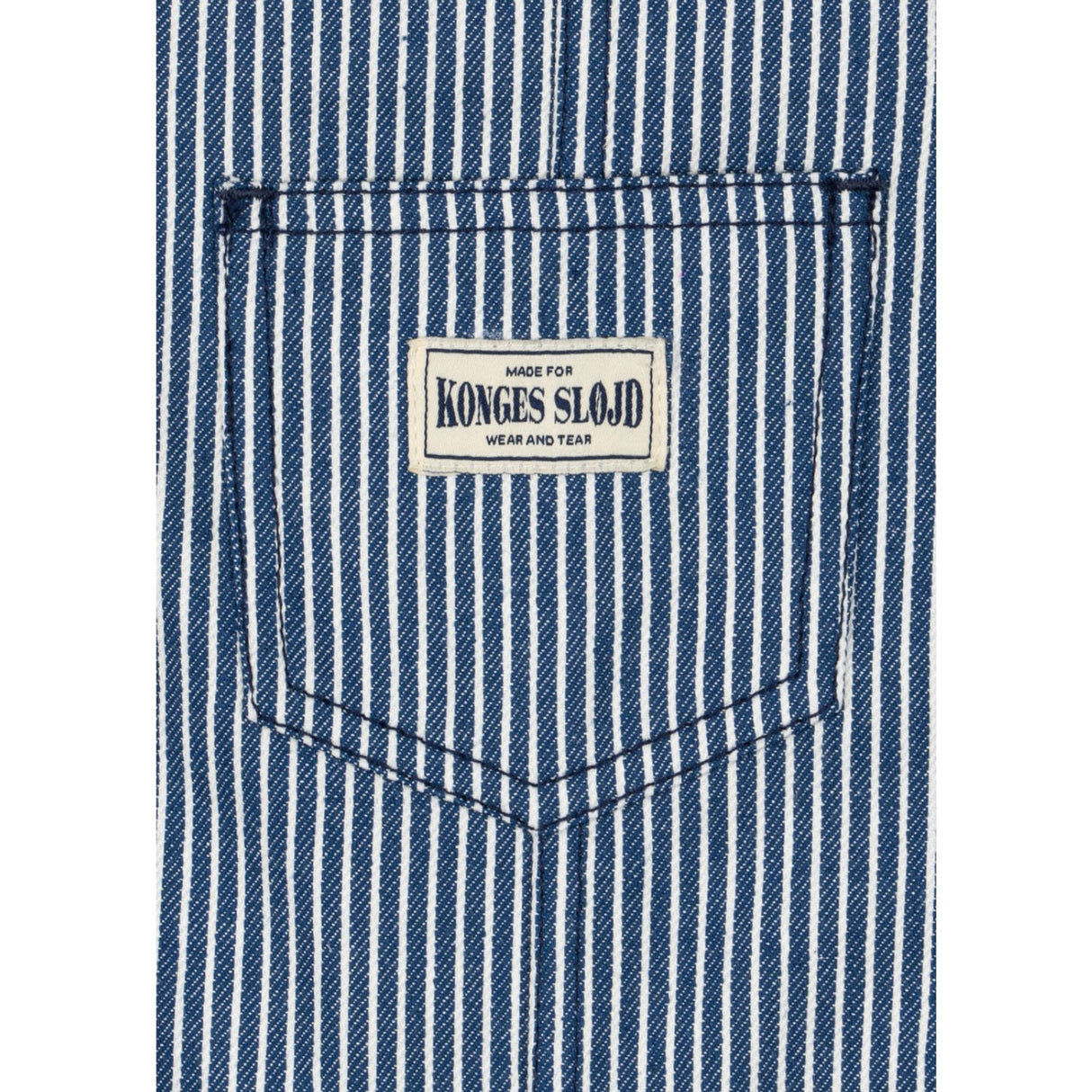 Konges Sløjd Blue Stripe Luc Overalls Gots