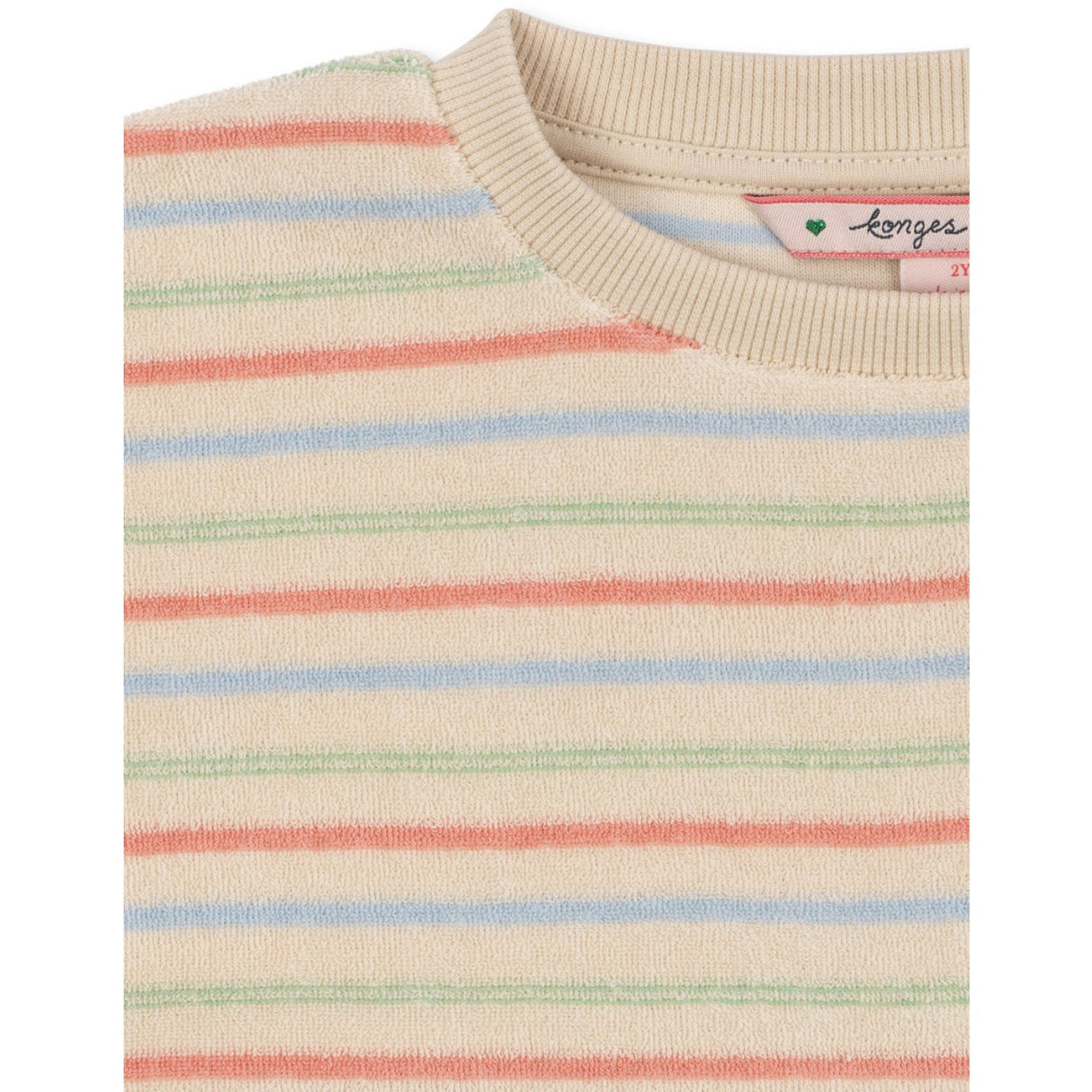 Konges Sløjd Confetti Stripe Itty Rib Sweat Skjorte Gots