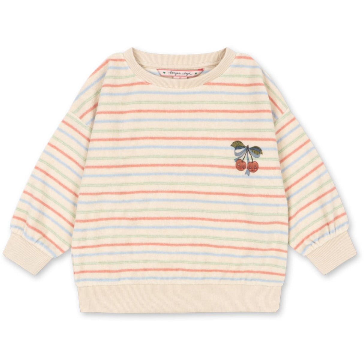 Konges Sløjd Confetti Stripe Itty Rib Sweat Skjorte Gots