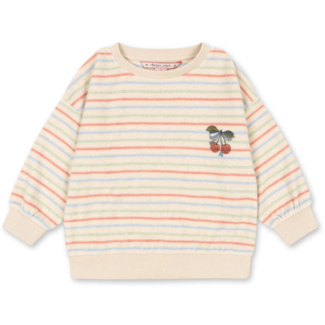 Konges Sløjd Confetti Stripe Itty Rib Sweat Skjorte Gots