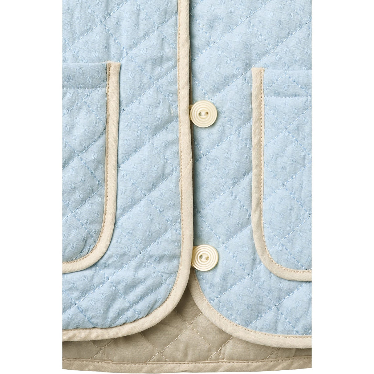 COPENHAGEN COLORS Lt. Blue Comb. Vattert Vest