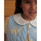 COPENHAGEN COLORS Lt. Blue Comb. Vattert Vest