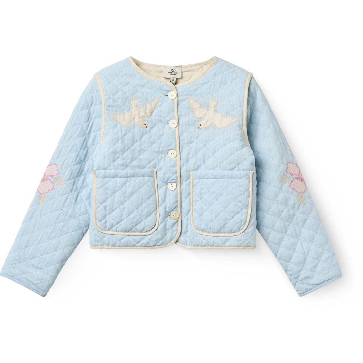 COPENHAGEN COLORS Lt. Blue Comb. Vattert Jakke