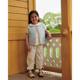 COPENHAGEN COLORS Lt. Blue Comb. Vattert Vest