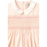 COPENHAGEN COLORS Dusty Rose Comb. Smock Kjole W. Emb.