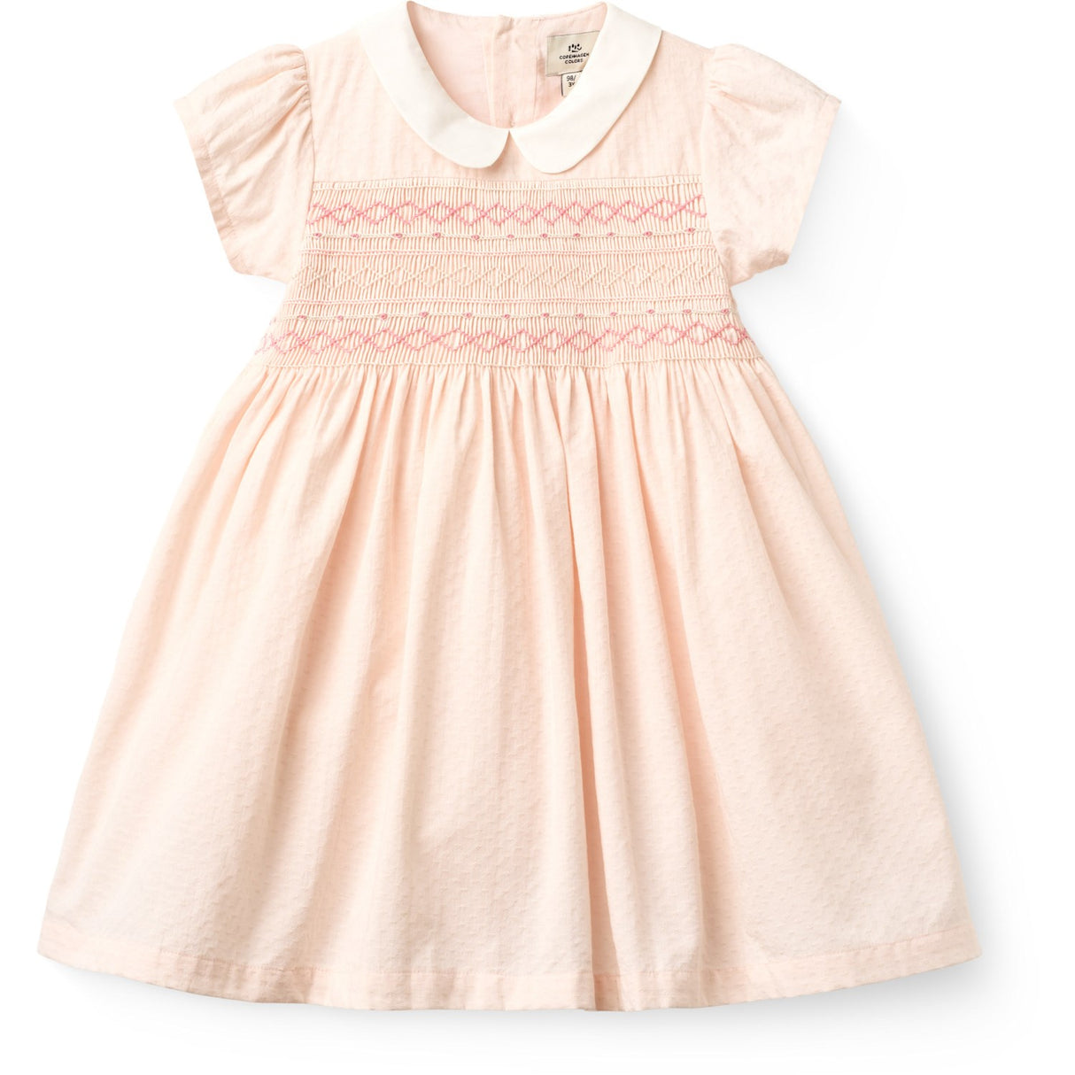 COPENHAGEN COLORS Dusty Rose Comb. Smock Kjole W. Emb.