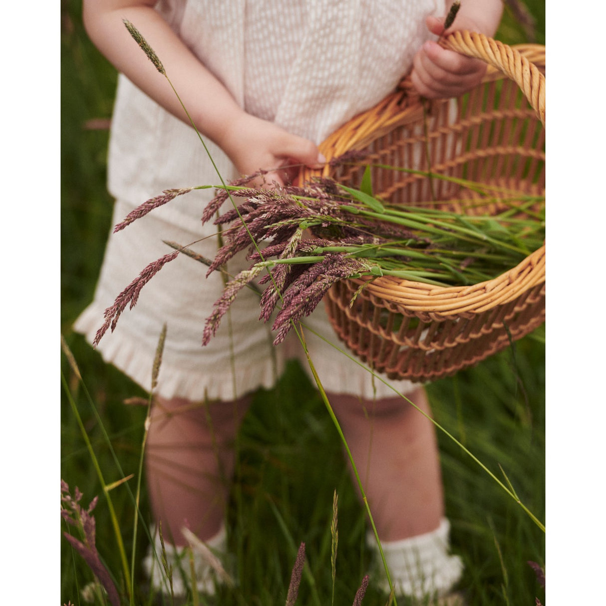 COPENHAGEN COLORS Dusty Rose W Cream Stripe Seersucker Bluse W. Halsbånd