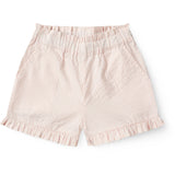 COPENHAGEN COLORS Dusty Rose W Cream Stripe Seersucker Girly Shorts