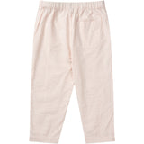 COPENHAGEN COLORS Dusty Rose W Cream Stripe Seersucker Bukser