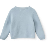 COPENHAGEN COLORS Dusty Blue Baby Cross-Over Cardigan