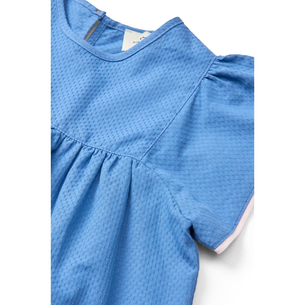 COPENHAGEN COLORS Ocean Blue Comb. Bluse W. Contrast Piping