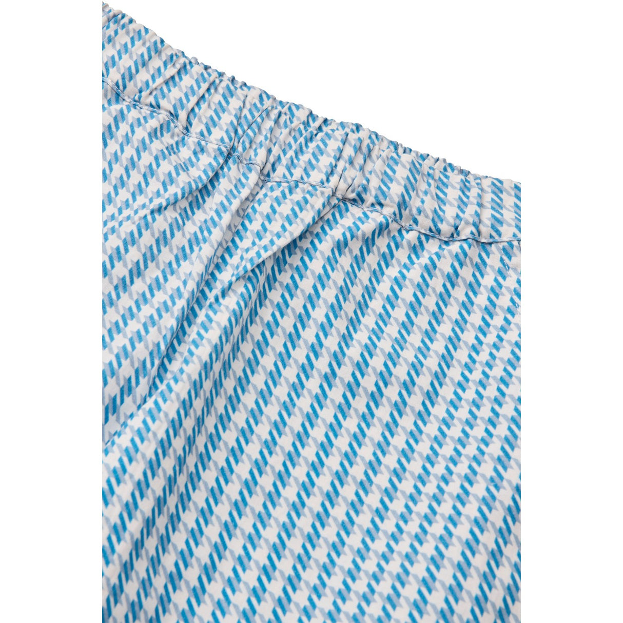 COPENHAGEN COLORS Blue Houndstooth Mini Houndstooth Bukser