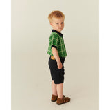 COPENHAGEN COLORS Green Comb. Strikket Checkered Polo