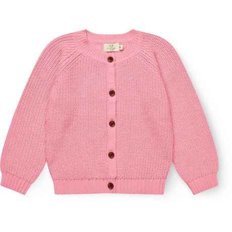 COPENHAGEN COLORS Pink Strikket Classic Rib Cardigan