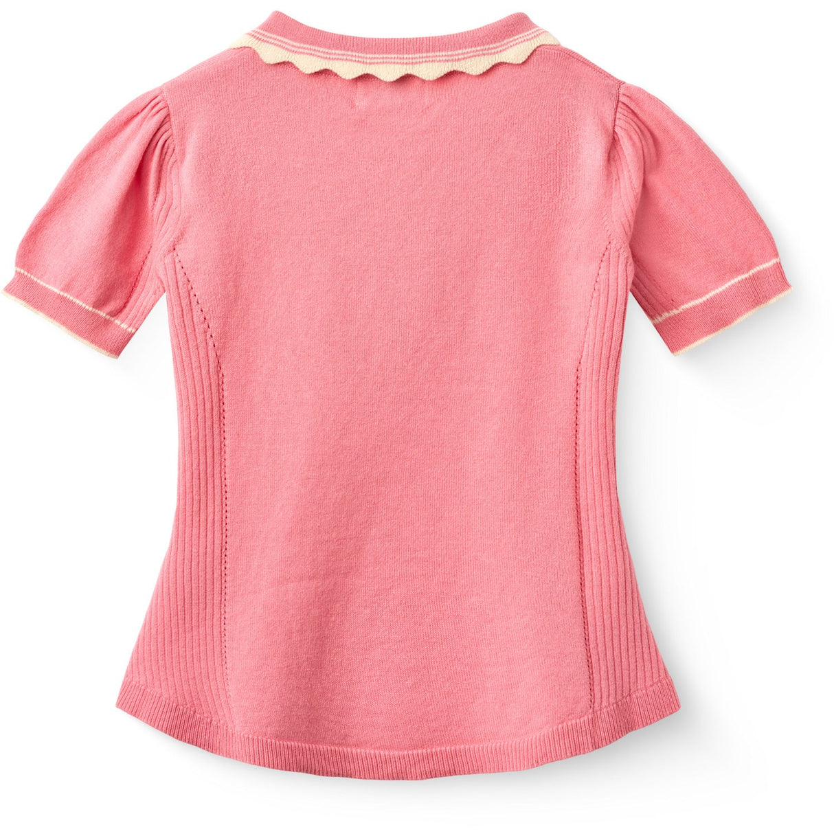 COPENHAGEN COLORS Pink Comb. Strikket Peplum Bluse