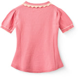 COPENHAGEN COLORS Pink Comb. Strikket Peplum Bluse