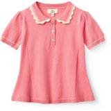 COPENHAGEN COLORS Pink Comb. Strikket Peplum Bluse