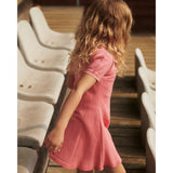 COPENHAGEN COLORS Pink Comb. Strikket Peplum Kjole