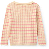 COPENHAGEN COLORS Pink Comb. Strikket Stripe Pointelle Ls Bluse