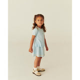 COPENHAGEN COLORS Ice Blue/Cream Comb. Strikket Tennis Skjørt