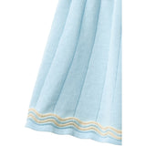 COPENHAGEN COLORS Ice Blue/Cream Comb. Strikket Tennis Skjørt