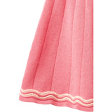 COPENHAGEN COLORS Pink/Cream Comb. Strikket Tennis Skjørt