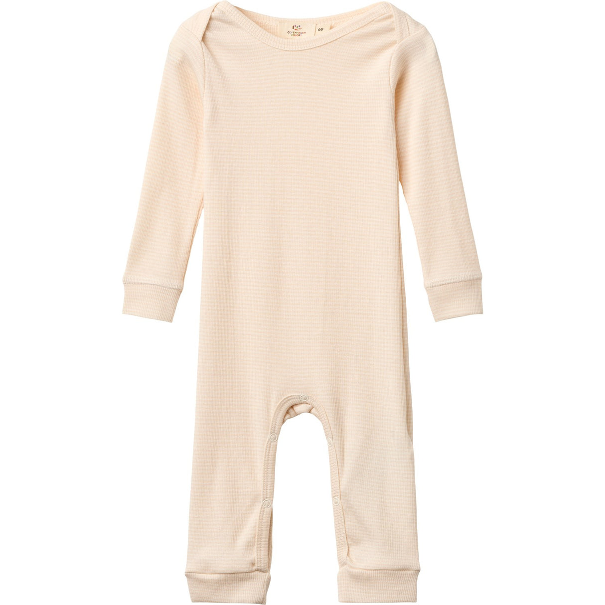 COPENHAGEN COLORS Dusty Rose/Cream Stripe Modal Full Body Romper