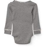 COPENHAGEN COLORS Navy/Cream Stripe Modal Rib Ls Body