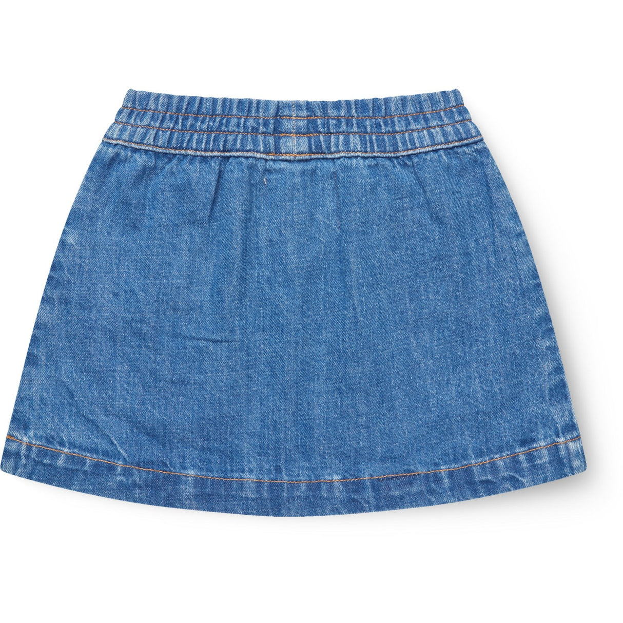 COPENHAGEN COLORS Indigo Blue Washed Organic Pocket Skjørt