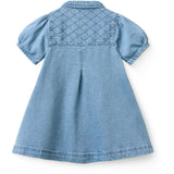 COPENHAGEN COLORS Lt. Washed Blue Quilt Organic Vattert Denim Kjole