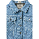 COPENHAGEN COLORS Lt. Washed Blue Quilt Organic Vattert Denim Jakke