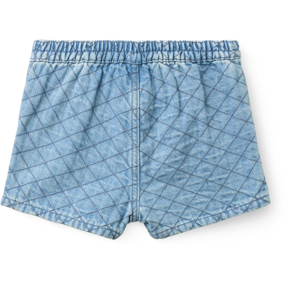 COPENHAGEN COLORS Lt. Washed Blue Quilt Organic Vattert Denim Shorts