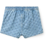 COPENHAGEN COLORS Lt. Washed Blue Quilt Organic Vattert Denim Shorts