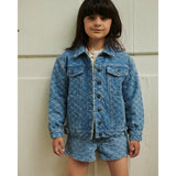 COPENHAGEN COLORS Lt. Washed Blue Quilt Organic Vattert Denim Jakke